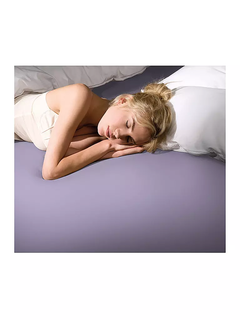 FORMESSE | Sábana bajera ajustable de punto BELLA DONNA 120/200 cm - 130/220 cm Lila | Lila