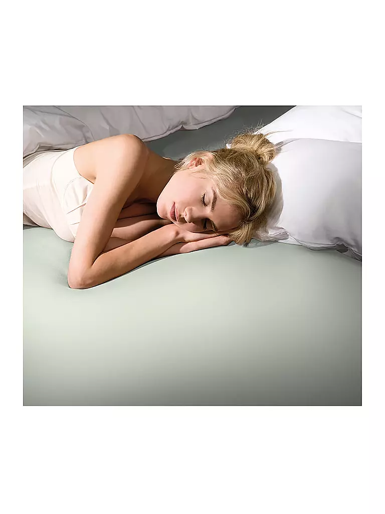 FORMESSE | Sábana bajera ajustable de punto BELLA DONNA 120/200 cm - 130/220 cm Verde pastel | Verde claro