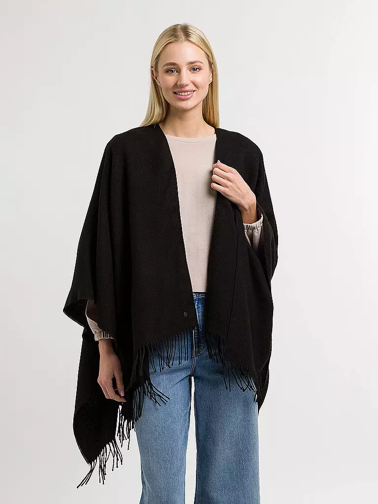 FRAAS | Poncho - Cape RUANA | Negro