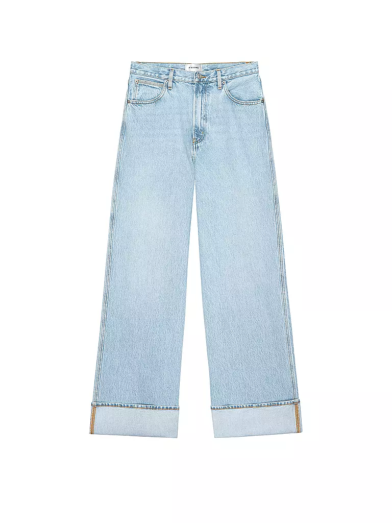FRAME | Jeans de pierna ancha THE CUFFED WIDE | Azul claro