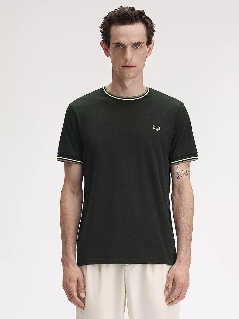 FRED PERRY | Camiseta | Verde oscuro