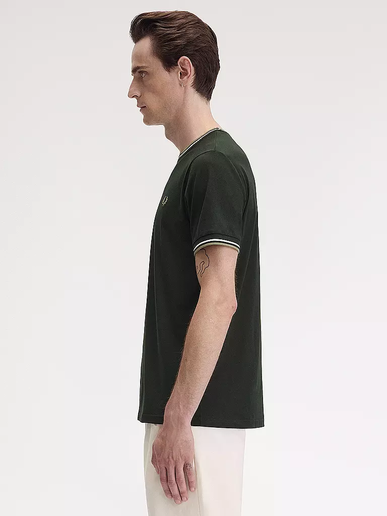 FRED PERRY | Camiseta | Verde oscuro