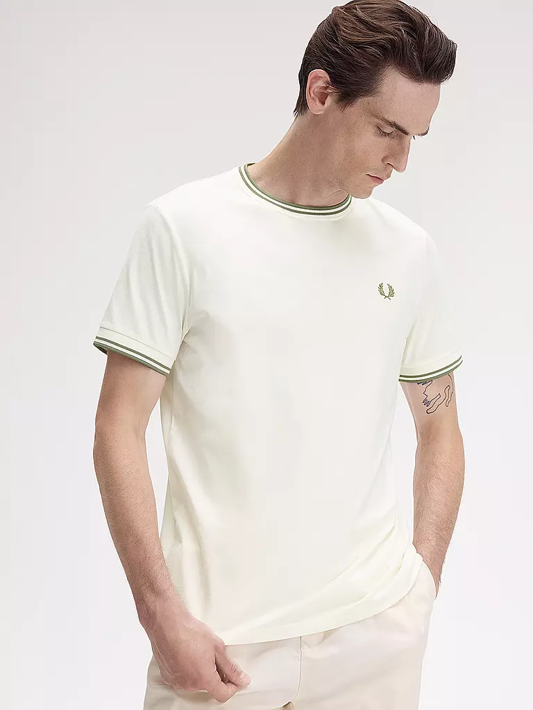 FRED PERRY | Camiseta | creme