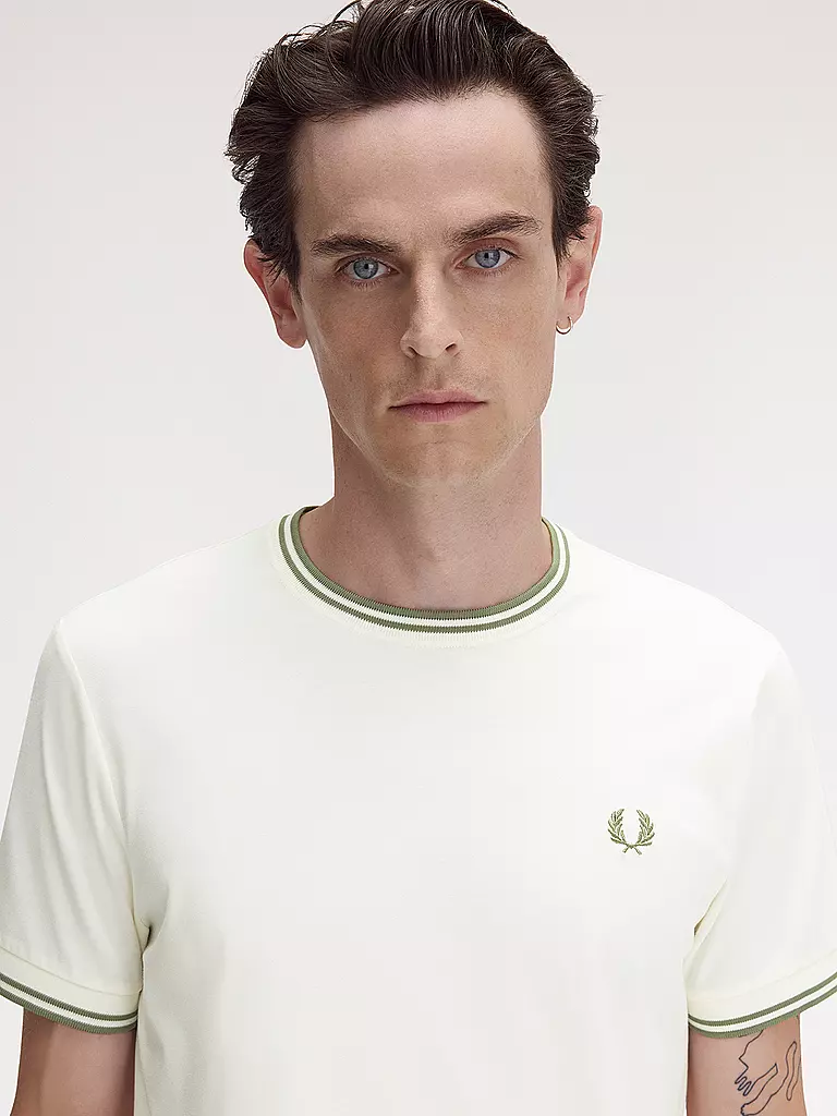 FRED PERRY | Camiseta | creme