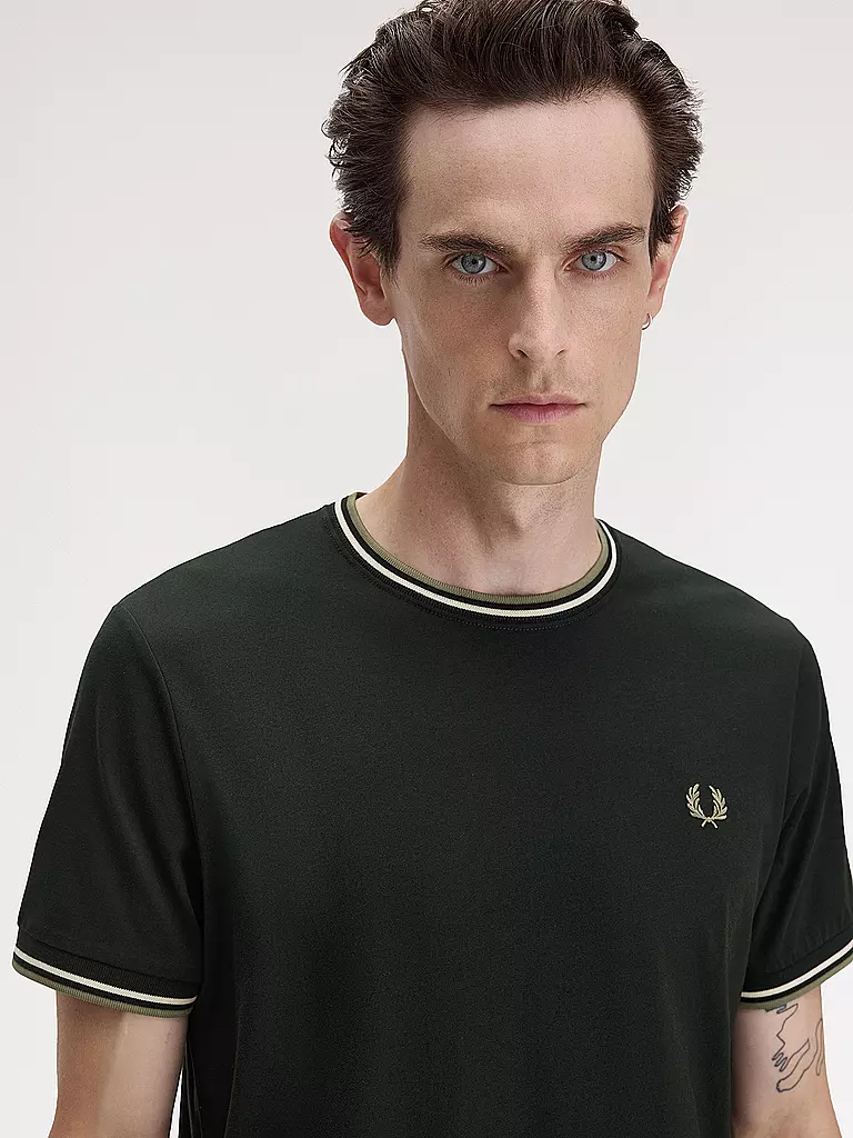 FRED PERRY | Camiseta | Verde oscuro