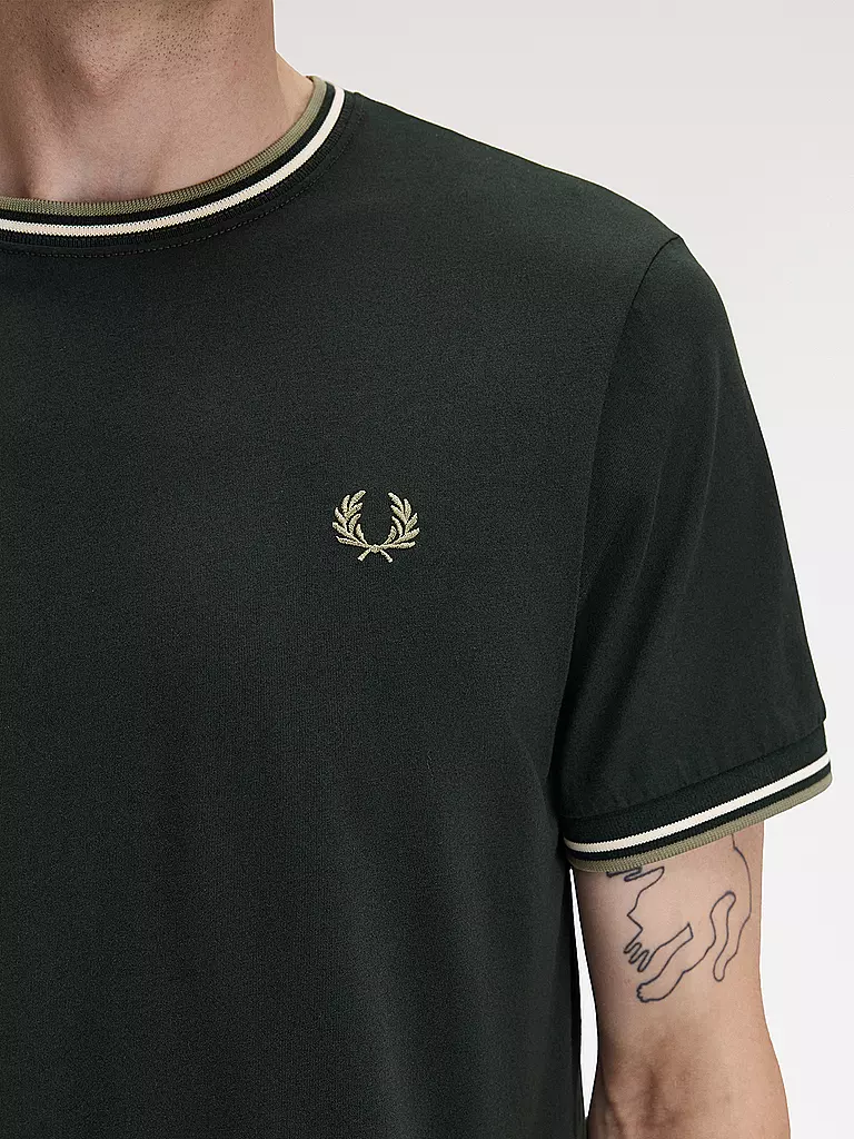 FRED PERRY | Camiseta | Verde oscuro