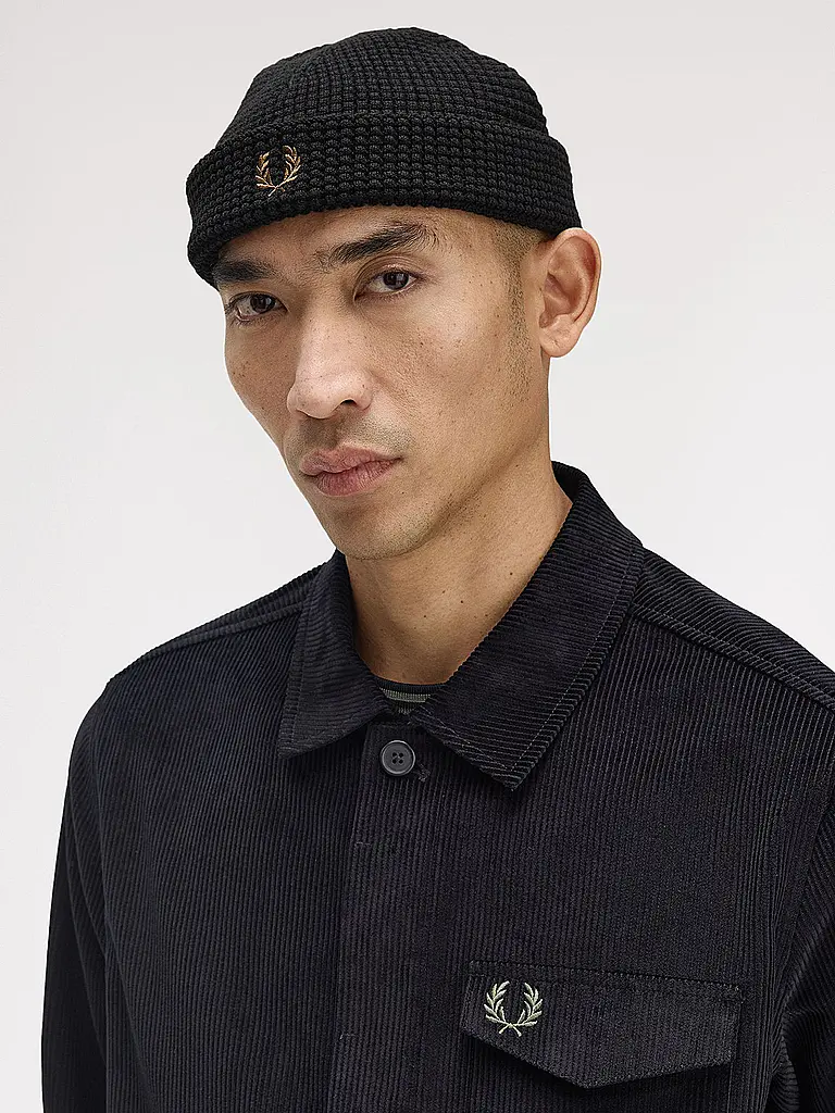 FRED PERRY | Gorro - Gorro WAFFLE BEANIE | schwarz
