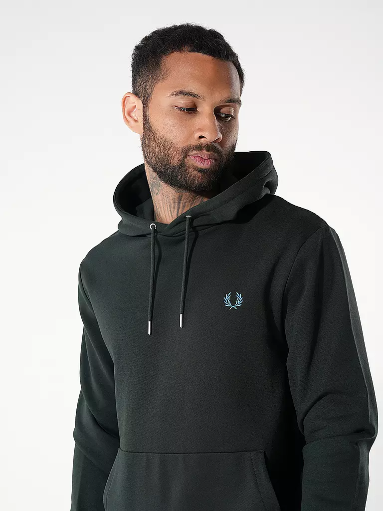 FRED PERRY | Kapuzenpullover - Hoodie | Verde oscuro