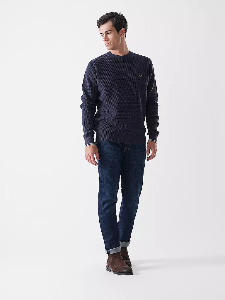 FRED PERRY | Pullover STITCH | blau
