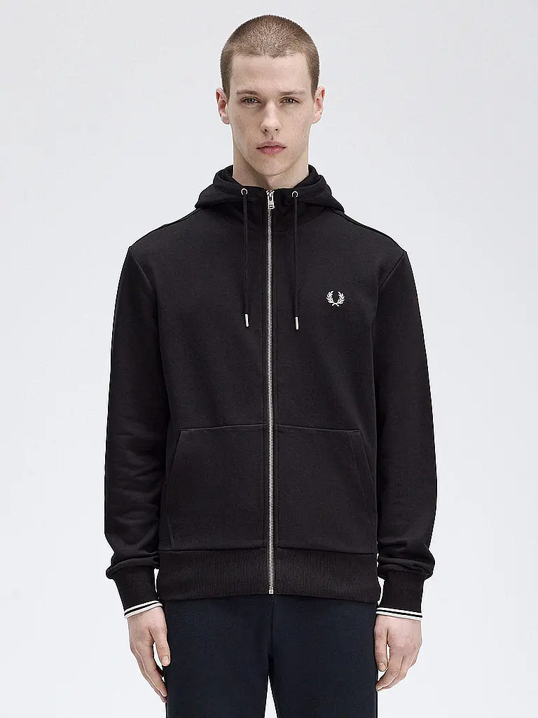FRED PERRY | Sudadera con cremallera | schwarz