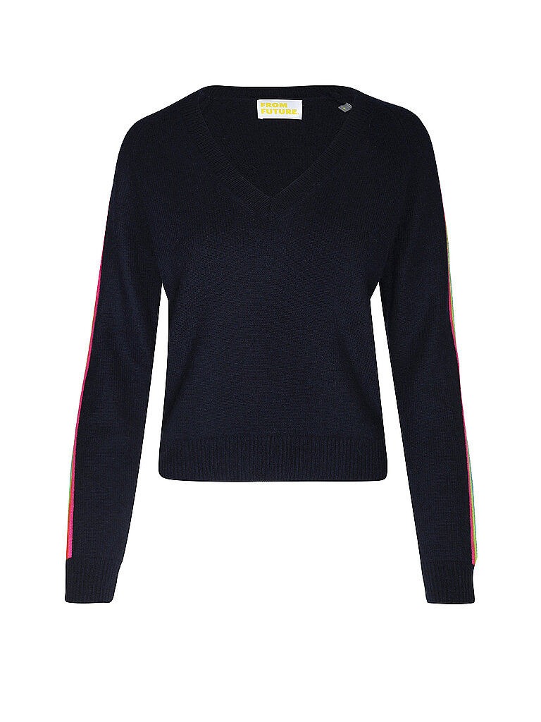 From Future Jersey de cachemira azul oscuro