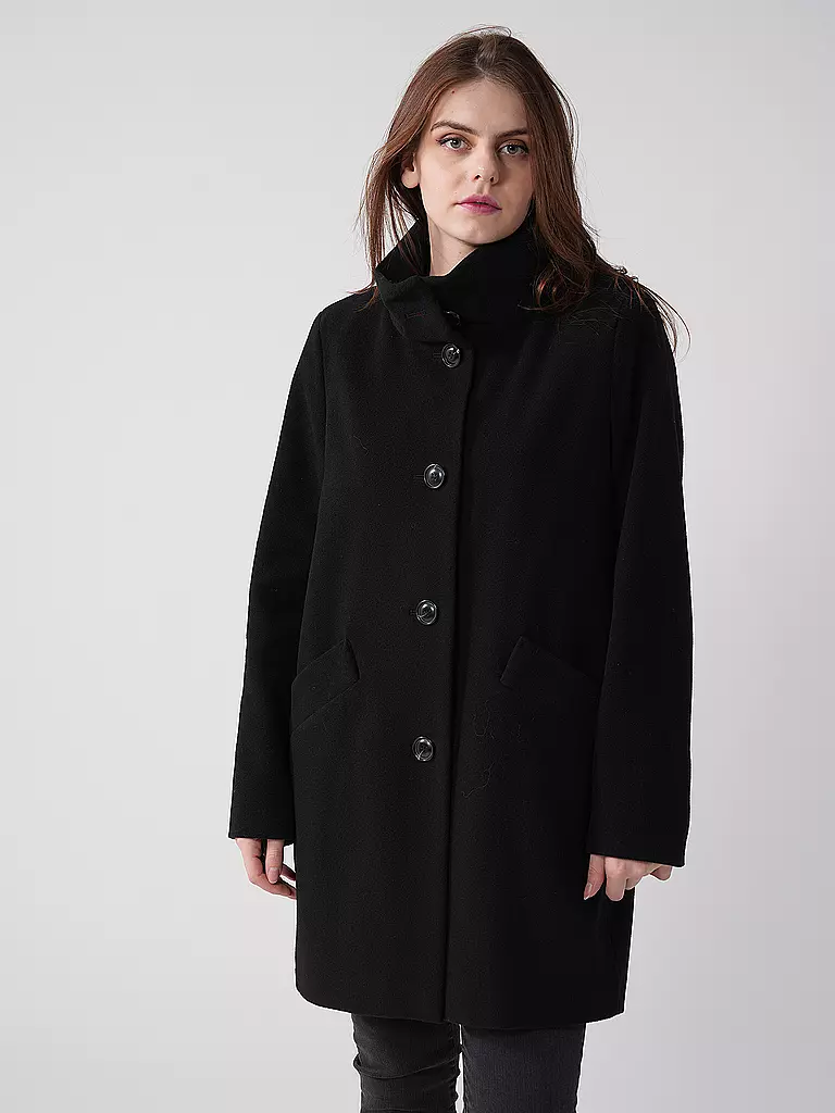 FUCHS & SCHMITT | Abrigo de lana | Negro