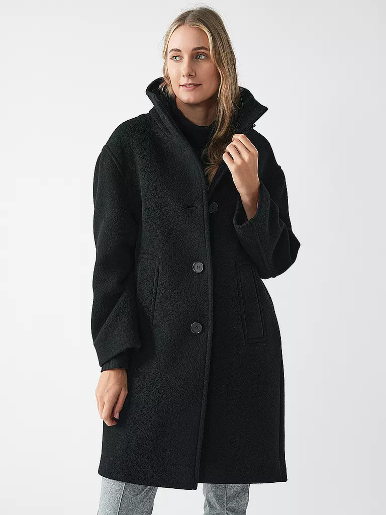 FUCHS & SCHMITT | Abrigo de lana | Negro