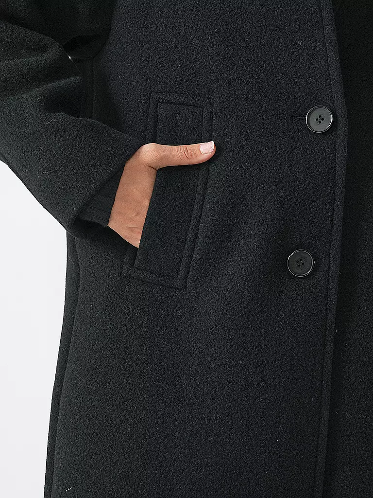 FUCHS & SCHMITT | Abrigo de lana | Negro
