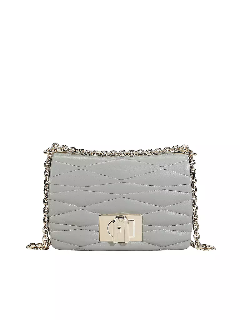 FURLA | Bolso de cuero - Bolso bandolera 1927 Small | Gris claro