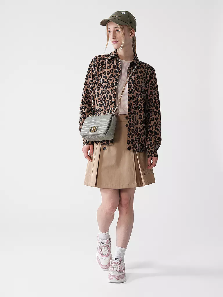 FURLA | Bolso de cuero - Bolso bandolera 1927 Small | Gris claro