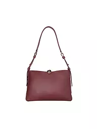 FURLA | Ledertasche - Schultertasche SFERA SOFT Medium | Rojo oscuro