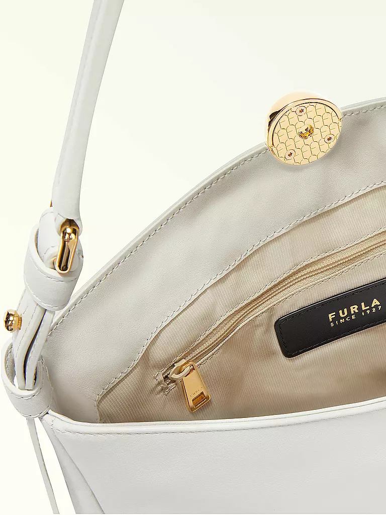 FURLA | Bolso de cuero - Bolso de hombro SFERA SOFT Medium | Blanco
