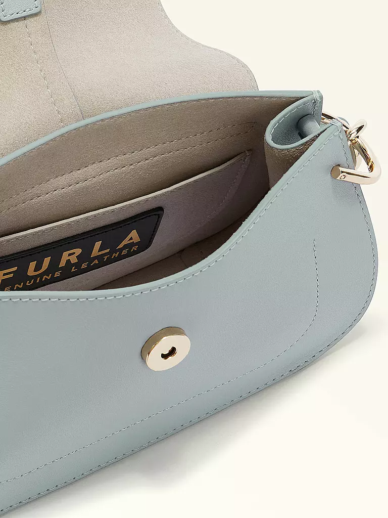 FURLA | Bolso de cuero - Mini Bag FLOW | Azul claro