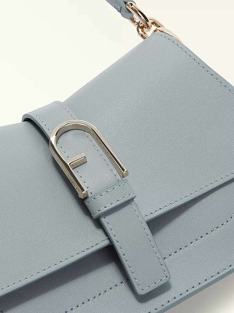 FURLA | Bolso de cuero - Mini Bag FLOW | Azul claro