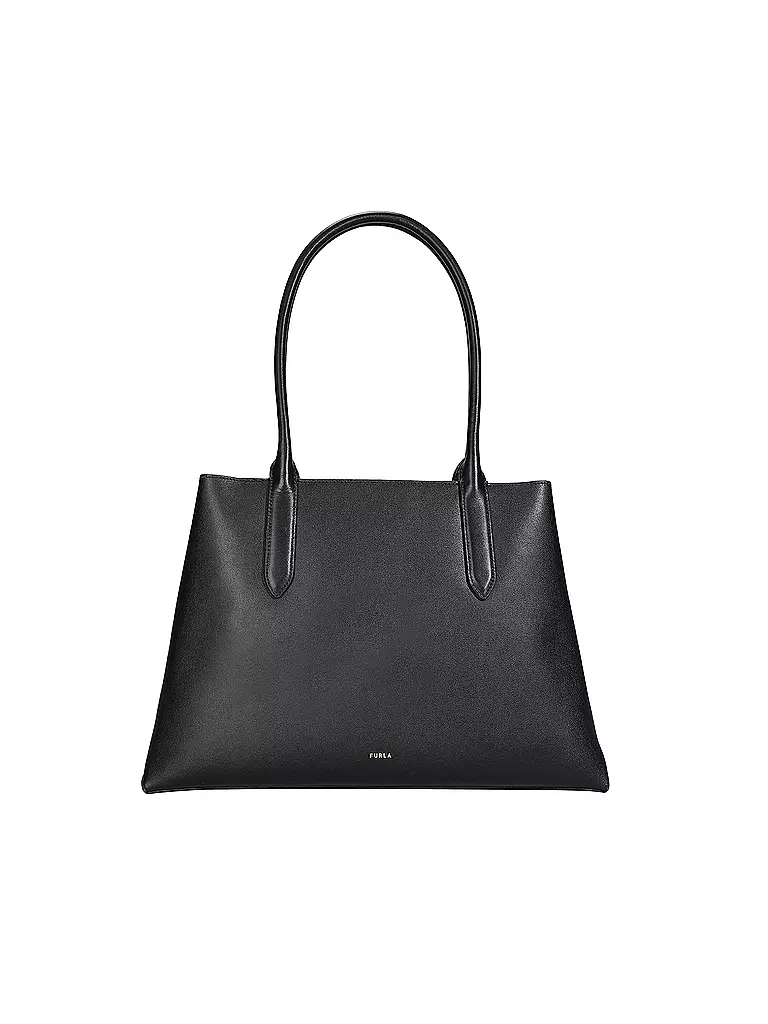 FURLA | Bolso de cuero - Shopper MERIDIANA Large | Negro
