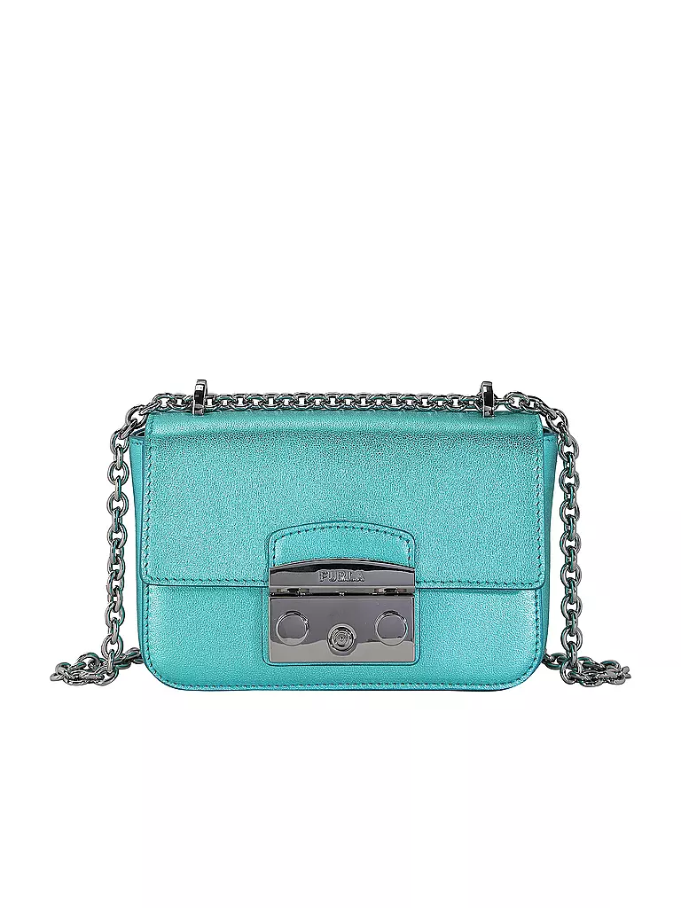 FURLA | Ledertasche - Mini Bag METROPOLIS | Azul claro