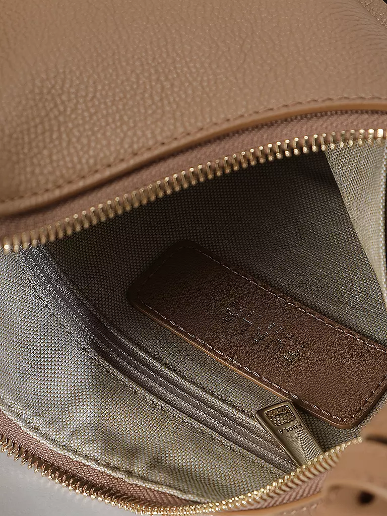 FURLA | Ledertasche - Schultertasche GOCCIA Small | Beige