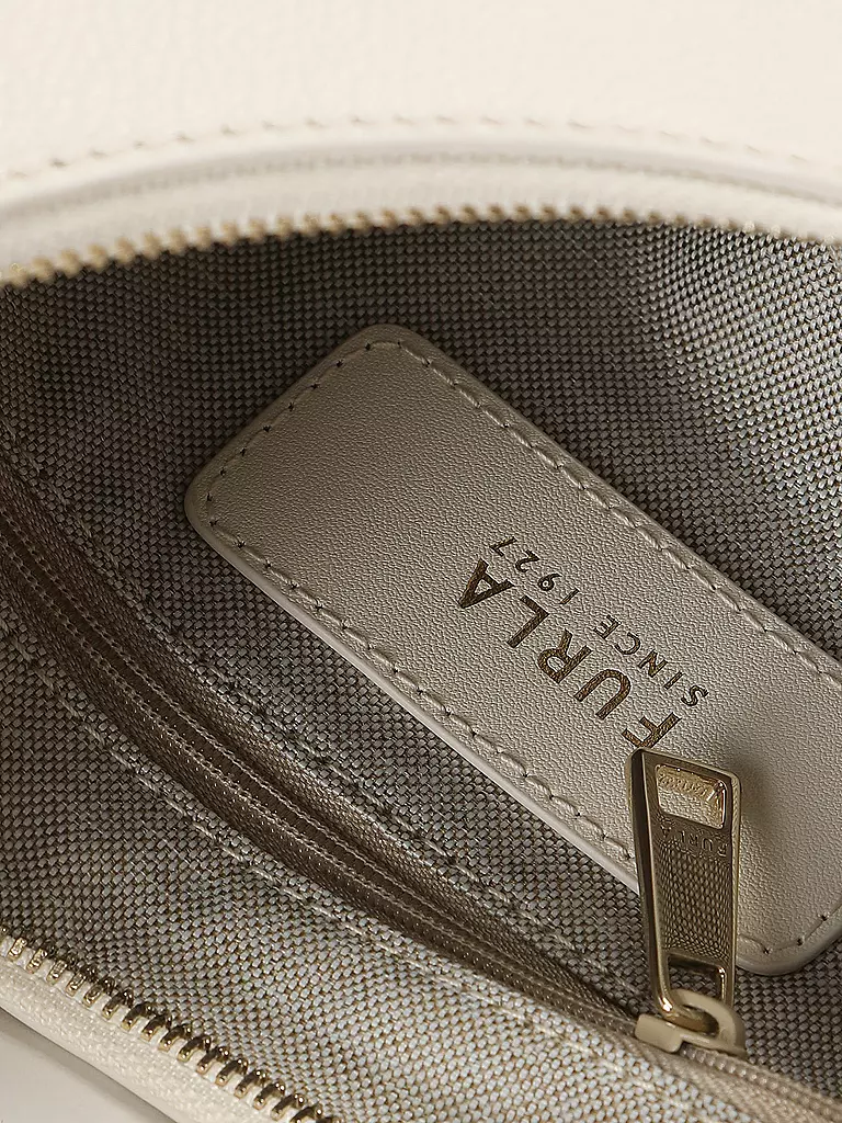 FURLA | Ledertasche - Schultertasche GOCCIA Small | Blanco