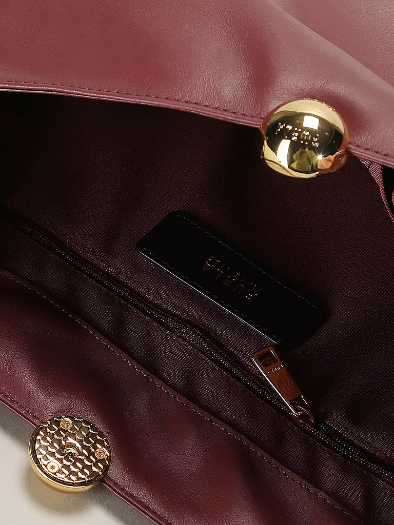 FURLA | Ledertasche - Schultertasche SFERA SOFT Large | Rojo oscuro