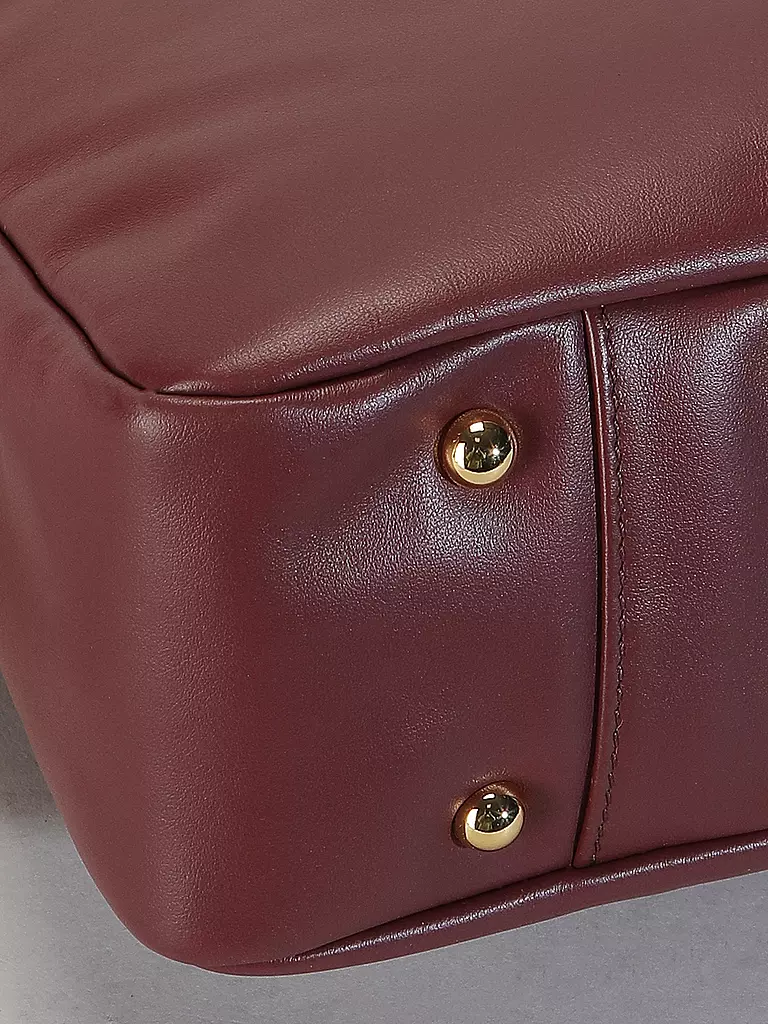 FURLA | Ledertasche - Schultertasche SFERA SOFT Large | Rojo oscuro