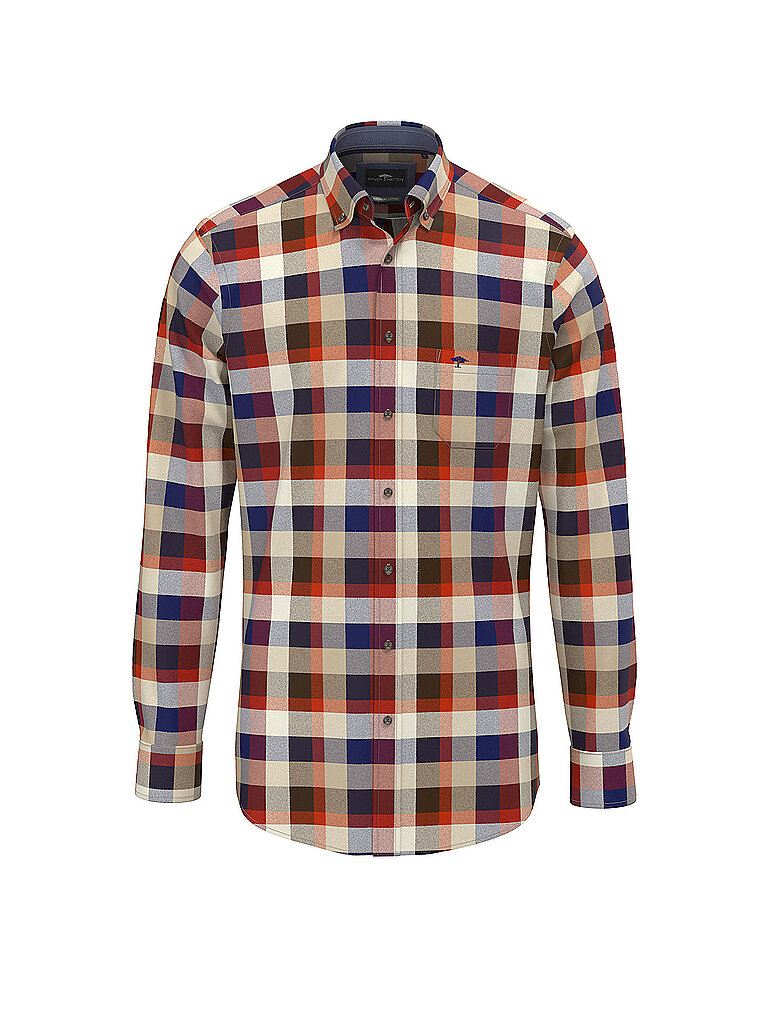 Camisa de franela corte regular rojo XXL