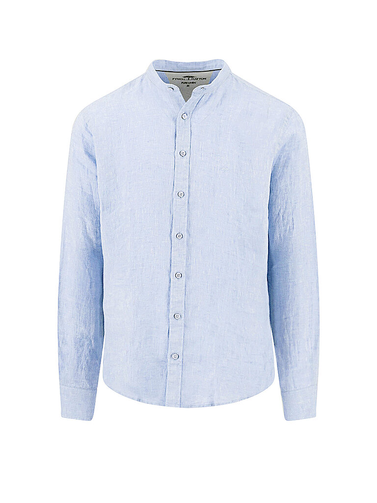Camisa de lino azul claro XL