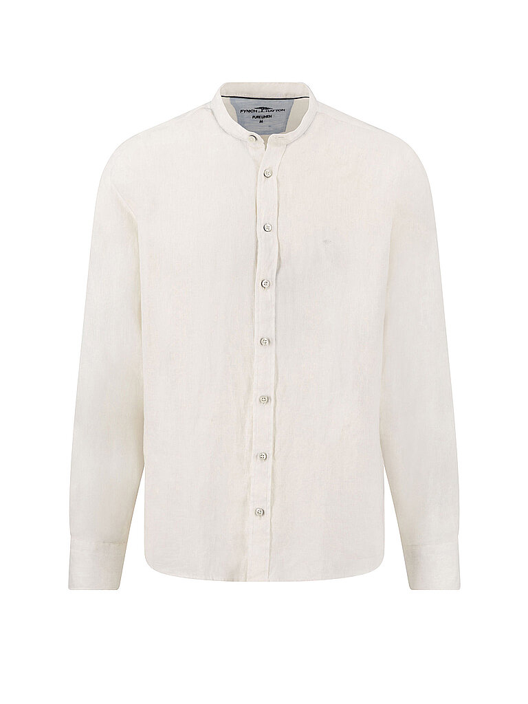 Camisa de lino blanco L
