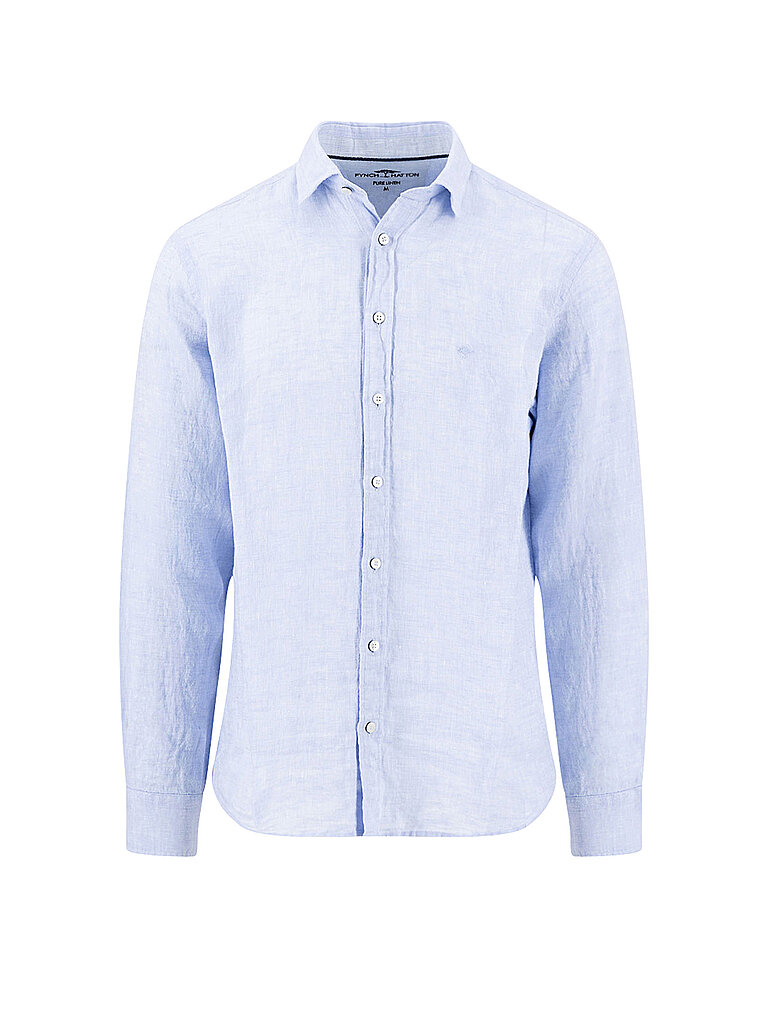 Camisa de lino azul claro XXXL