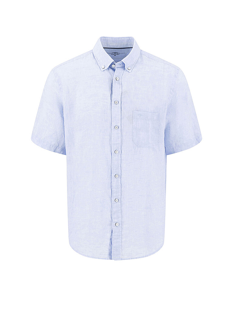 Camisa de lino azul claro XL