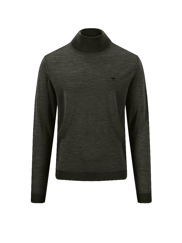 Fynch-hatton Rollkragenpullover verde oscuro