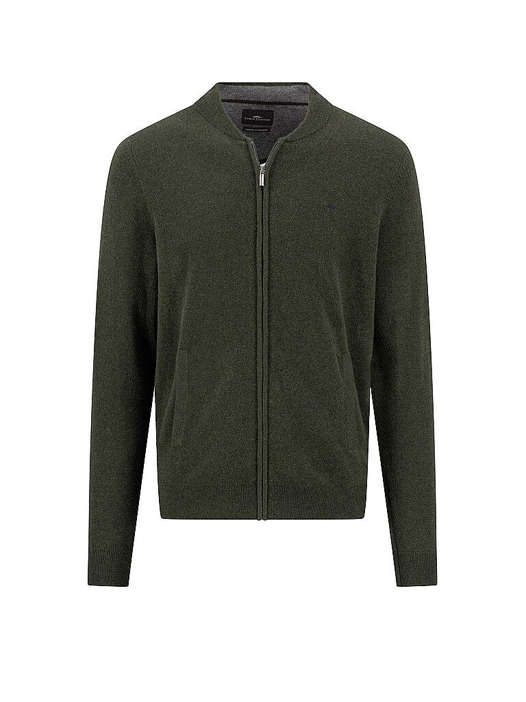 Fynch-hatton Cárdigan de punto verde oscuro