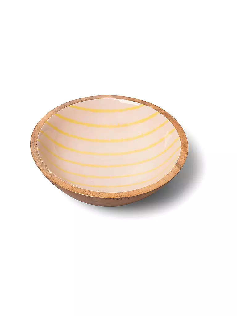 FYNCH-HATTON | Bol 30cm SINGITA Lemon Stripe | Amarillo