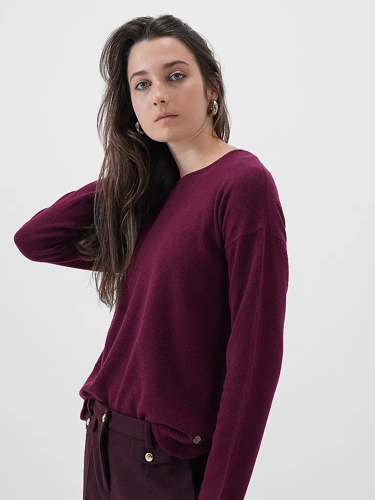 FYNCH-HATTON | Cárdigan de cachemira | Rojo oscuro