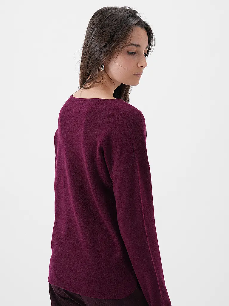 FYNCH-HATTON | Cárdigan de cachemira | Rojo oscuro