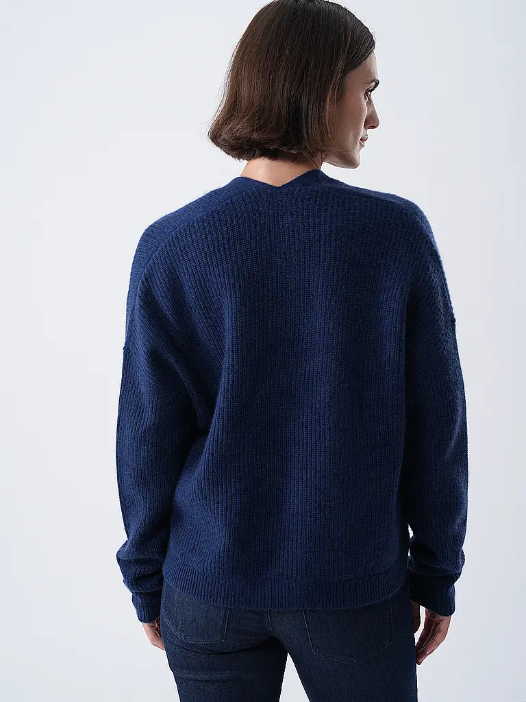 FYNCH-HATTON | Cárdigan de cachemira | Azul oscuro
