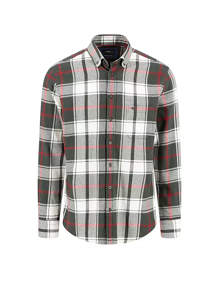FYNCH-HATTON | Camisa de franela corte regular | Verde
