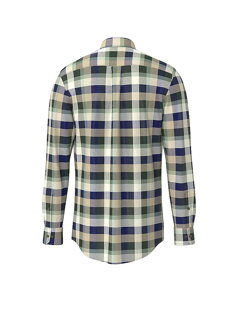 FYNCH-HATTON | Camisa de franela corte regular | Verde oscuro