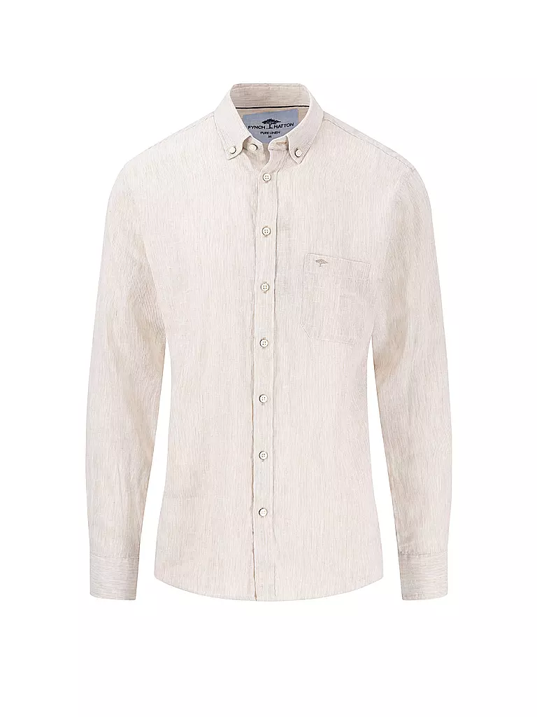 FYNCH-HATTON | Camisa de lino corte casual | Beige