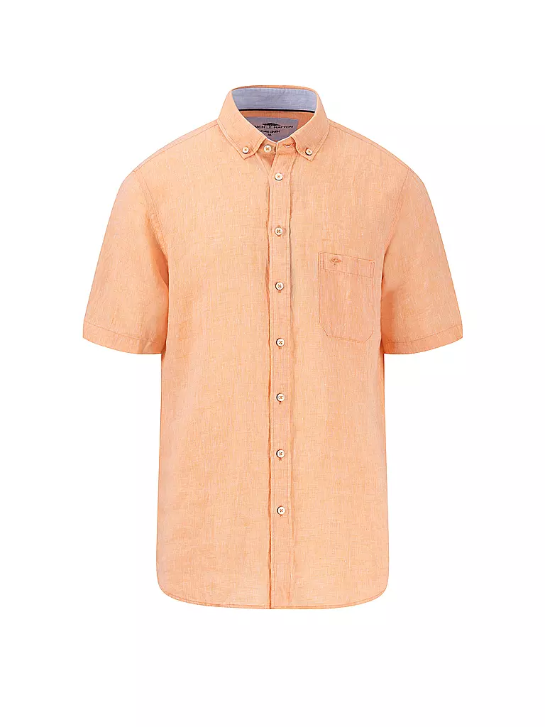 FYNCH-HATTON | Camisa de lino corte casual | Naranja