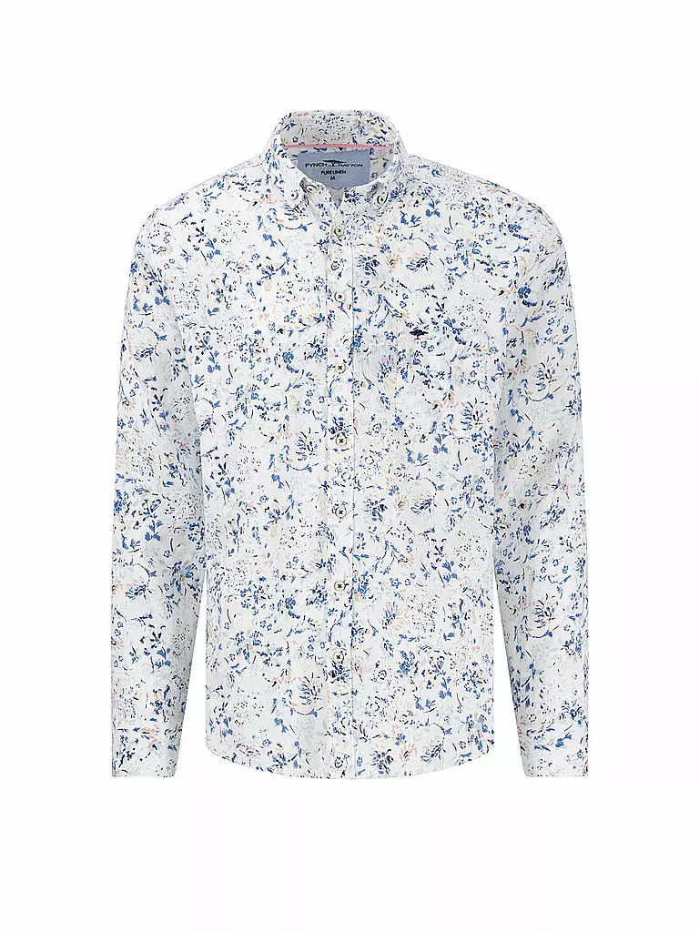 FYNCH-HATTON | Camisa de lino corte casual | Blanco