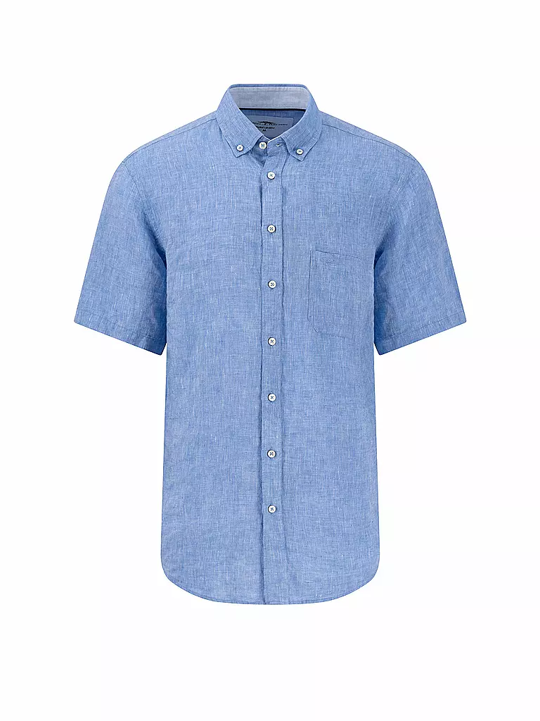 FYNCH-HATTON | Camisa de lino corte casual | Azul
