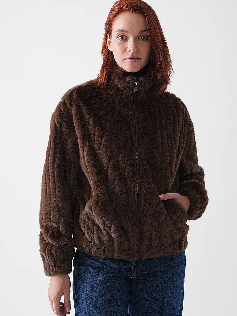 FYNCH-HATTON | Chaqueta de aspecto de piel | Marrón