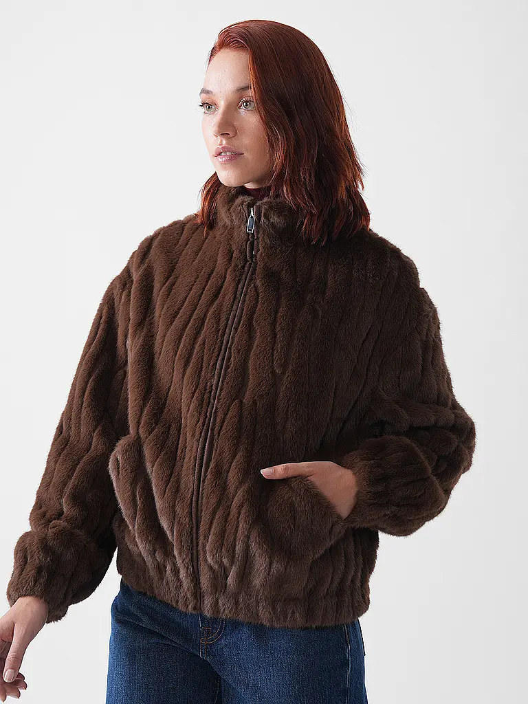 FYNCH-HATTON | Chaqueta de aspecto de piel | Marrón