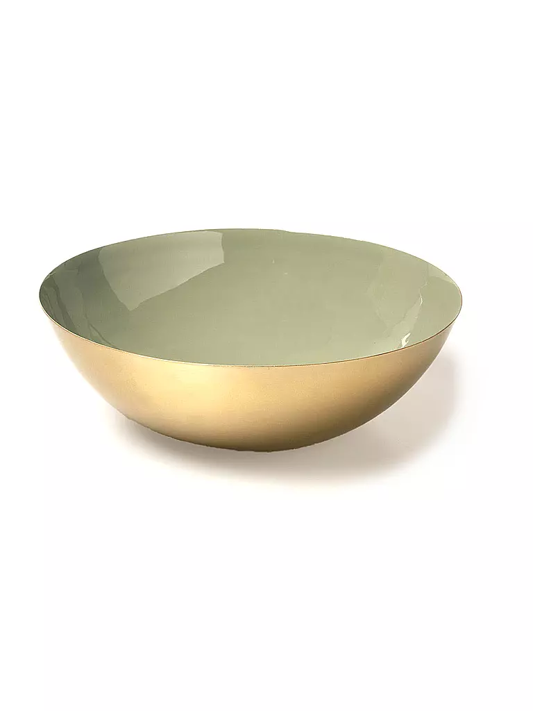 FYNCH-HATTON | Cuenco de metal 25cm NALEDI Large Salbei | Verde claro